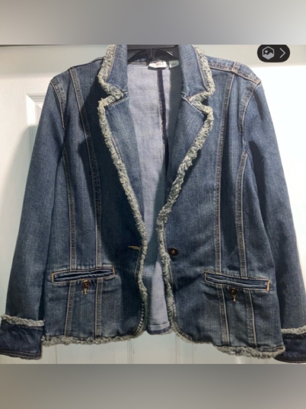 Cato Blue Jeans Jacket, Size Large